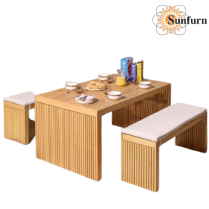 SUN181050835 - 4 Seat Dining Set With Cushions